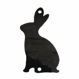[공예재료] 나전칠기 자개공에 키링만들기 DIY재료  검정아크릴 토끼 (10개묶음)