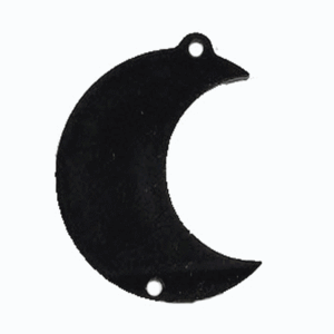 [공예재료] 나전칠기 자개공에 키링만들기 DIY재료  검정아크릴 달 (10개묶음)